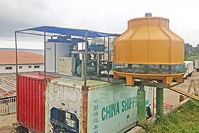 非洲塞拉利昂日產20噸片冰機